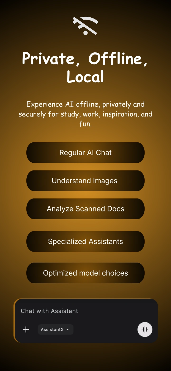 Local AI app screenshot 1